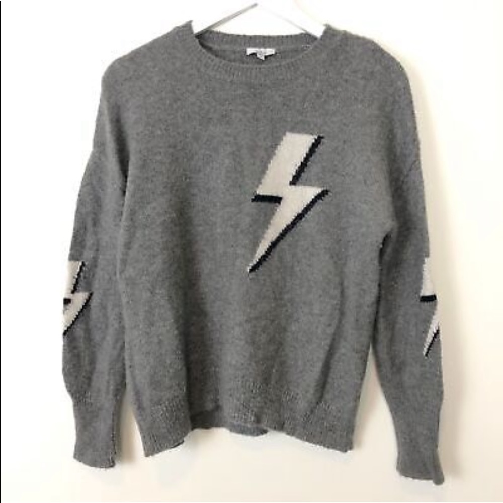 Rails Gray Lightning Sweater
